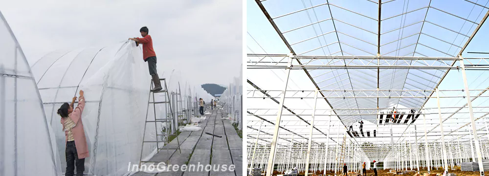 温室大棚施工建设现场1