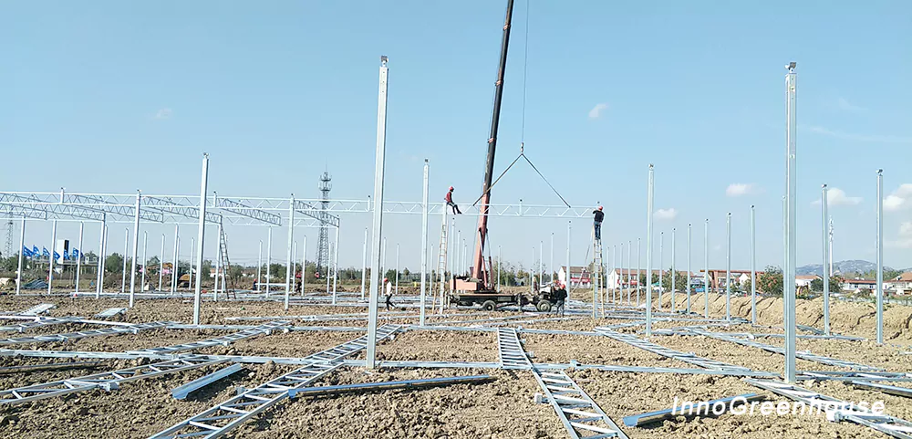 温室大棚施工建设现场2