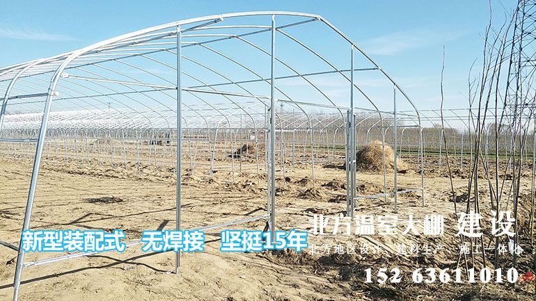 全钢架拱棚—热镀锌钢管,全组装式结构